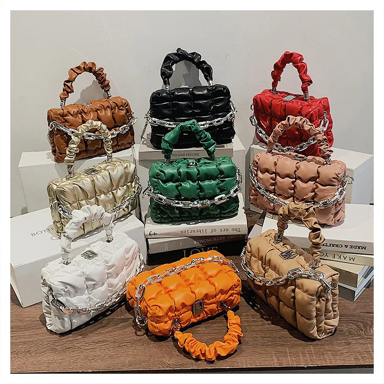 

Hot Selling Purses 2022 Folds Purse Turn Lock Chain Shoulder Bag Ladies Designer Famous Handbags For Women