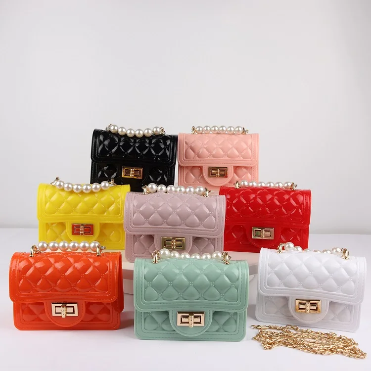 

Sample free wholesale cheapest price fashion cute colorful jelly ladies purses and handbags PVC jelly bags for women