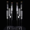 Wholesale tall cheap wedding decoration crystal candelabra 5 arm centerpieces pillars glass cylinder cube candle holders