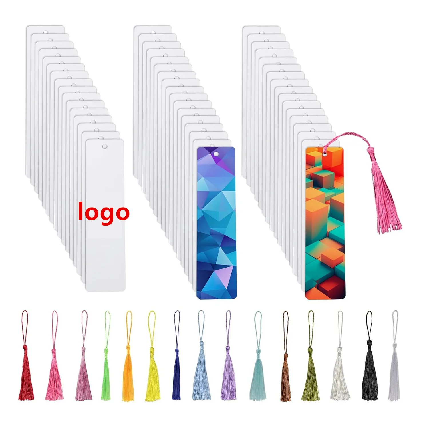 Custom Bookmark logo Printing Promotional Business Gifts Aluminum Bulk Custom logo Giveaway Photo Bookmarks Sublimation Bookmark
