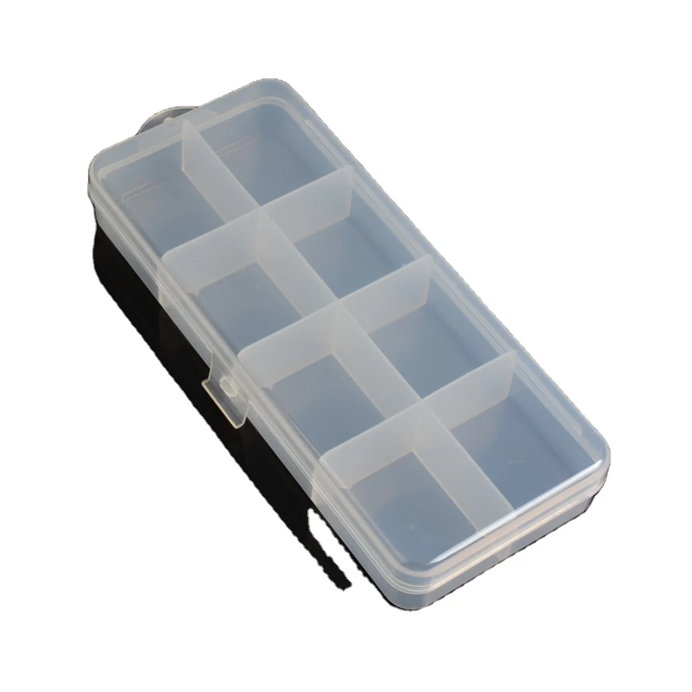 

Fishing Tackle Box Accessories Bait Tool Box 19cm 10cm 3cm 85g Fishing Supplies Fishing Equipment Cajas Pescaria Caixa De Pesca, Clear