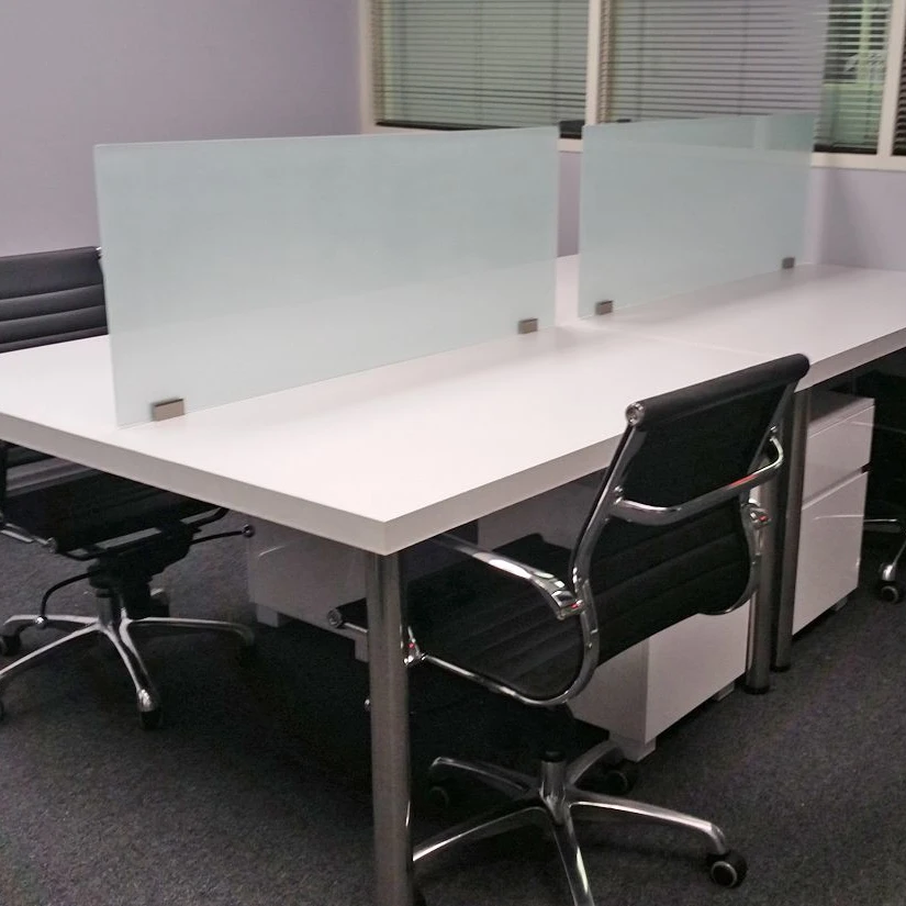 Foldable Student Table Partition Clear Plexiglass School Office Acrylic