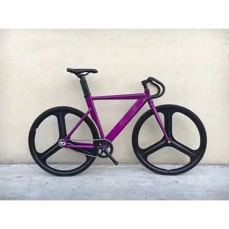 

700c aluminum alloy frame bicycle magnesium alloy wheel fixed gear bicycle, Customized color