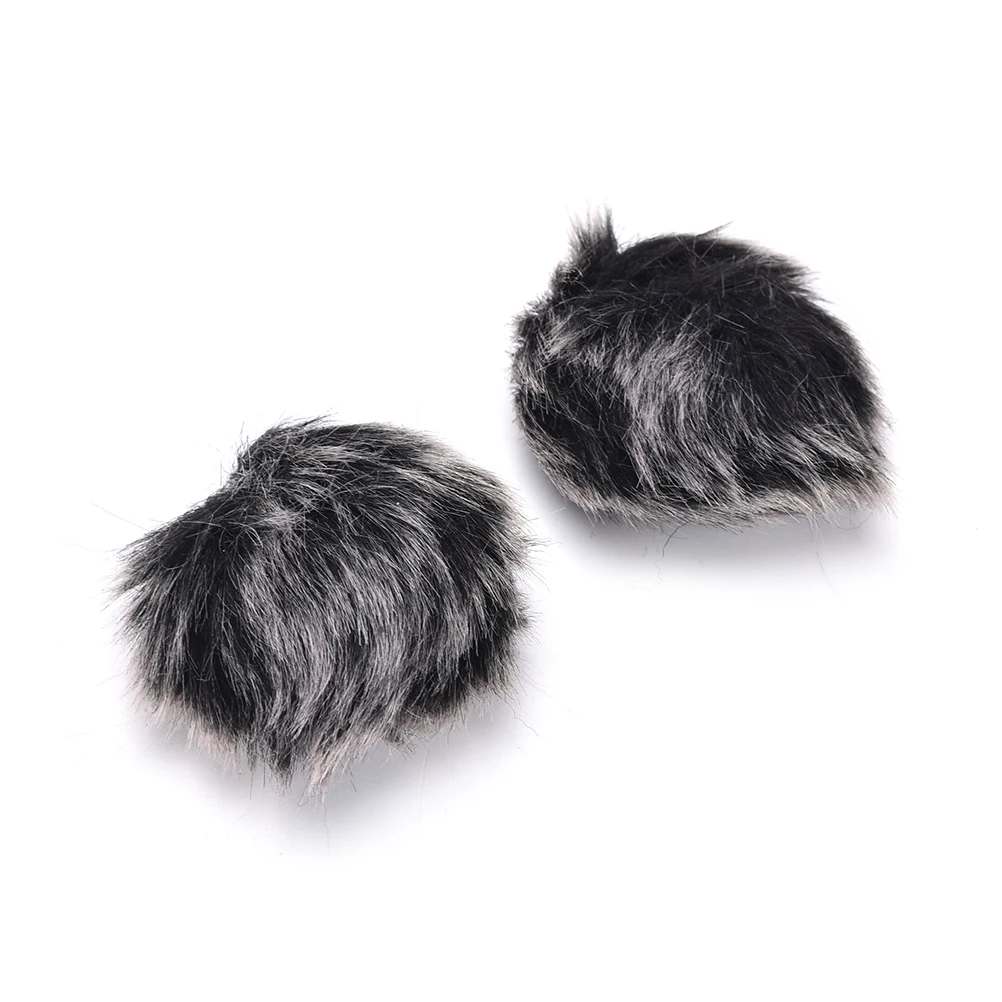 

Artificial Fur Microphone Windscreen Outdoor MIC Windshield Wind Muff for Lapel Microphone 1PC for lavalier microphone
