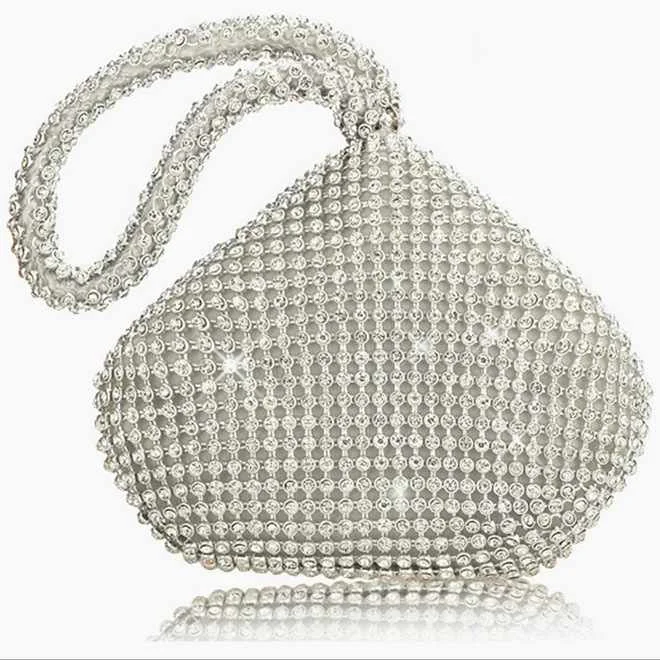 

Excellent Quality Handmade Crystal Clutch Stone Evening Bags And Clutches Wedding, 3colors available