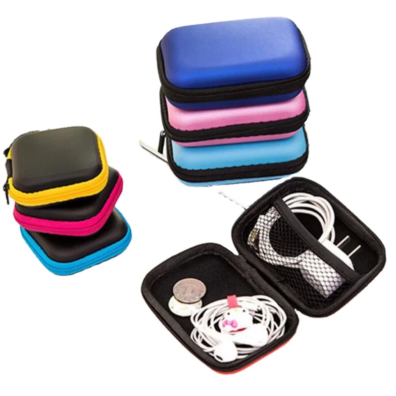 

Portable Waterproof Storage Boxs Usb Data Cable Headphone Cable Package Digital Storage Boxs Finishing Zipper Bag