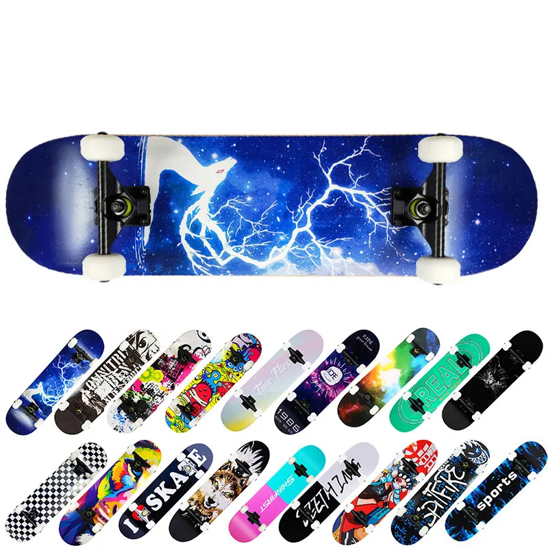 

Spot Products 80x20cm Wholesale Double Rocker Skateboard