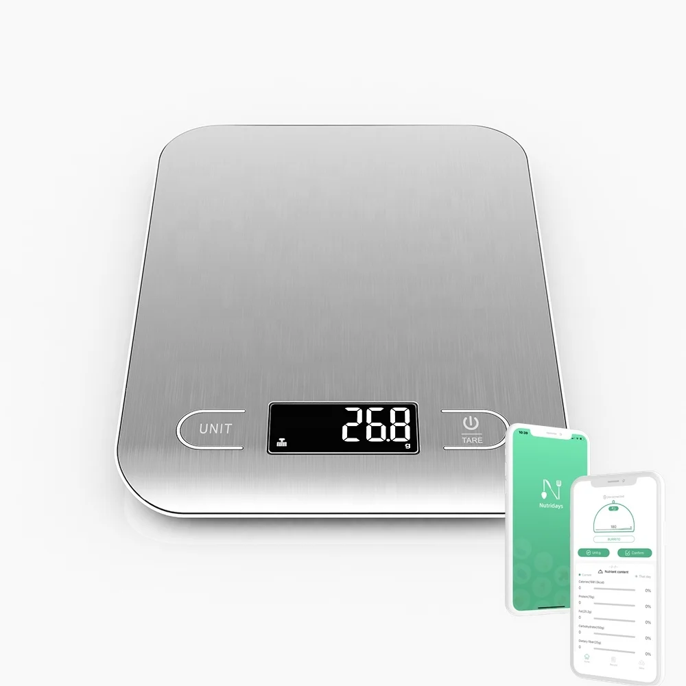 

Modern Household Bakery Electronic Digital Weight Smart Kitchen Scale, Customized color