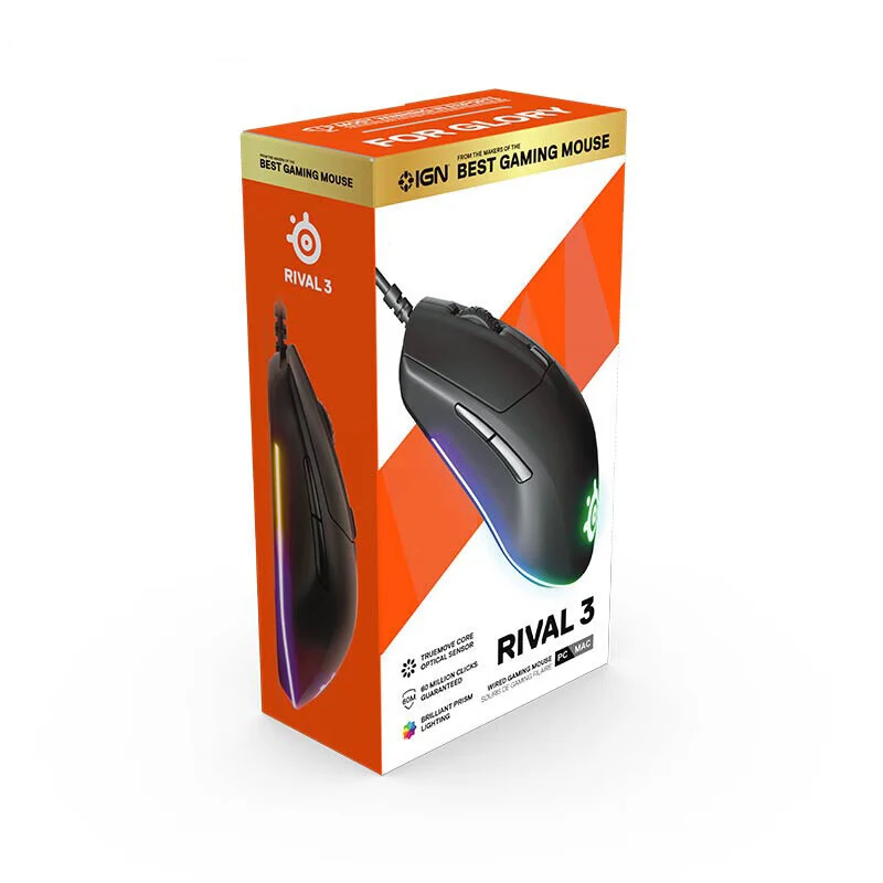 

Original RIVAL 3 8000CPI 1ms 1.8m Wired Gaming Mouse