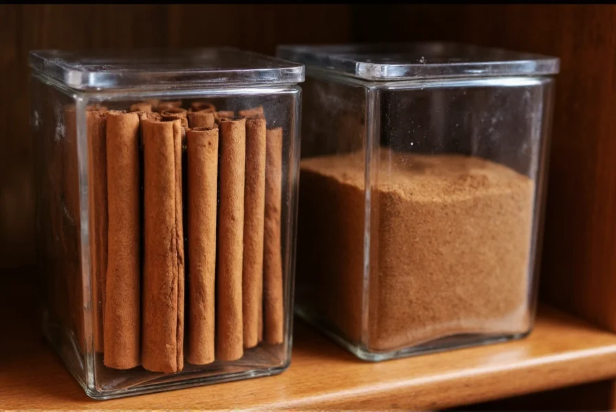 Méthodes de stockage comparées pour la cannelle entière et moulue