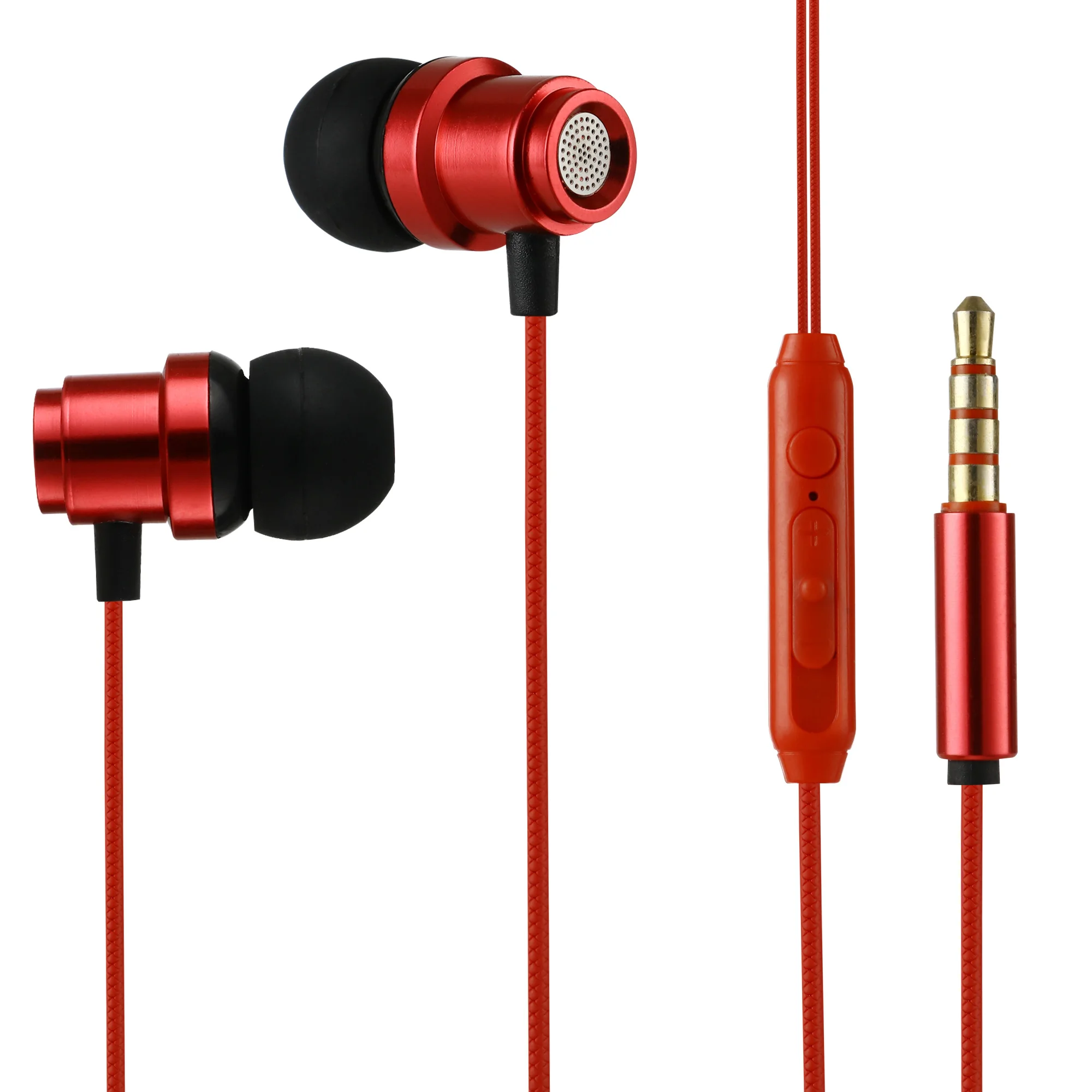 

Candy colors Wired Headphones Bass Stereo Earbuds Sports Waterproof Earphone Music Headsets for Samsung for Xiaomi, Black/silver/red/customized