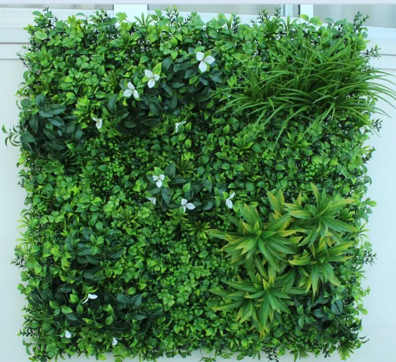 

Evergreen plants grass wall ecofriendly artificial vertical green wall, Customized