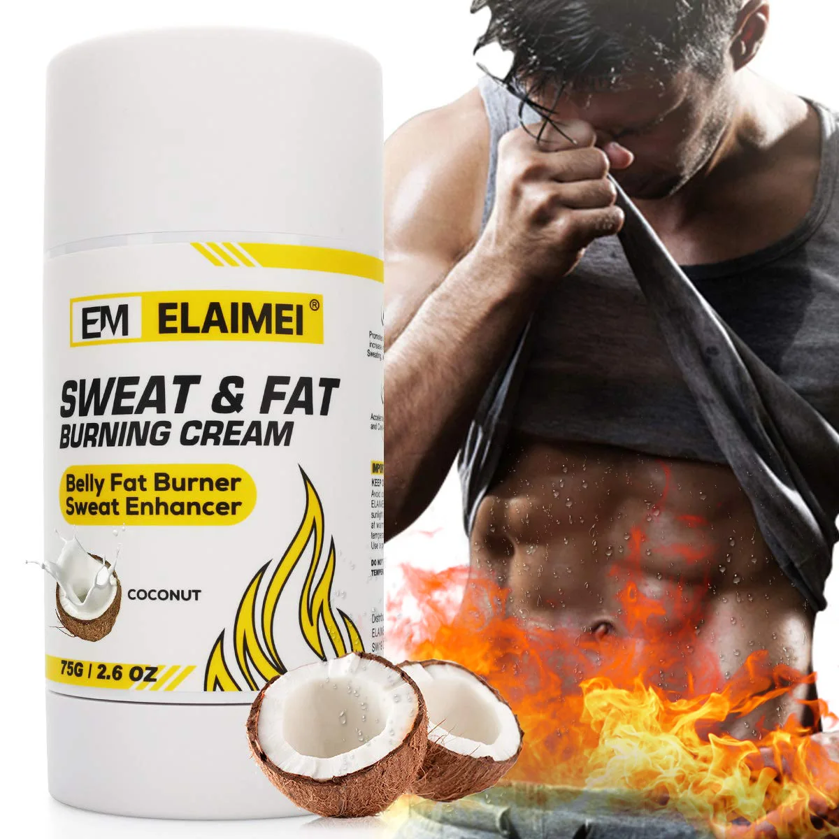 

Slimming gel fat burning cream waist slimming cream, White