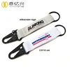 Promotional Customized Carabiner Keychain Strap With Black Split Ring