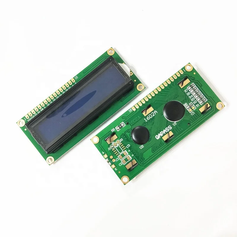 

Blue screen 1602A LCD 5V 16x2 Liquid Crystal Screen White Font with Backlight LCD1602 Display