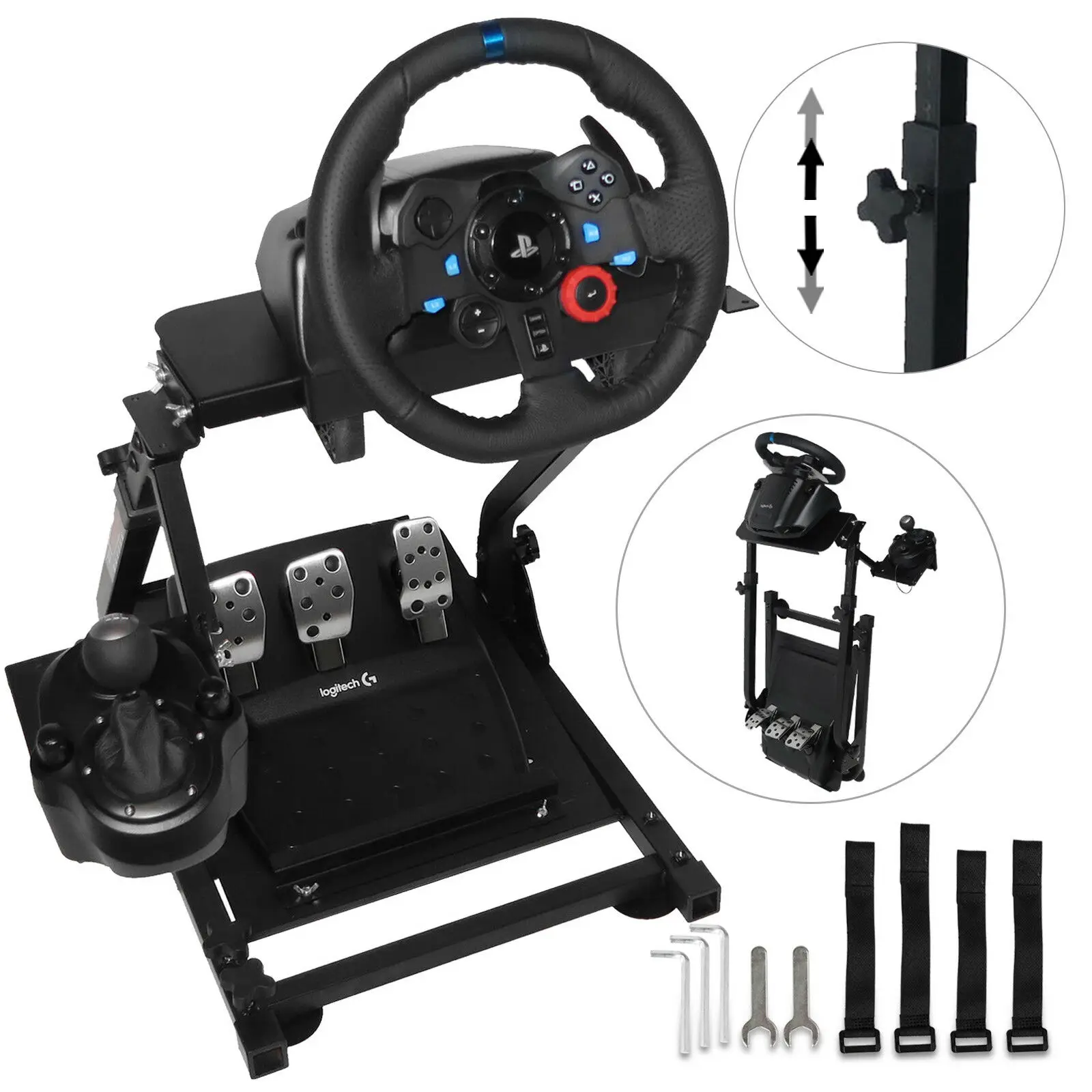 

Factory Price Small Low MOQ Racing Steering Wheel Wheel Mount Bracket Stand For Logitech G29 Thrustmaster T300rs