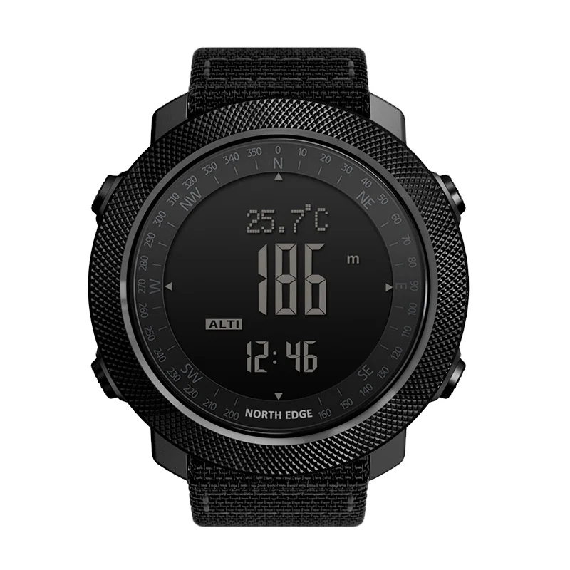 

NORTH EDGE Men's Sport Digital Watch Hours Running Military Army Watches Altimeter Barometer Compass 50m Waterproof Clock