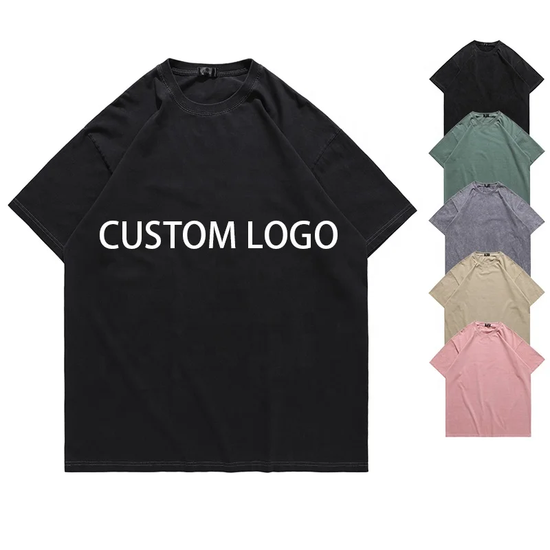 

Wholesale Acid Wash T shirts Streetwear Hip Hop Custom Acid Wash T Shirts With Logo Unisex Cotton Acid Wash T-Shirt