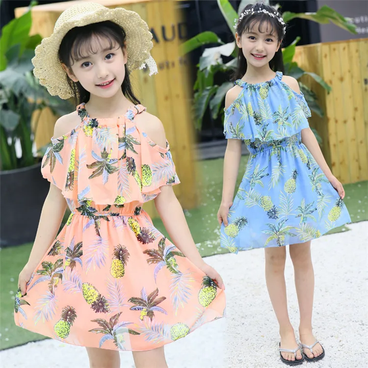 

2021 Summer Girls' Dresses Children Clothes Baby Girl Dresses