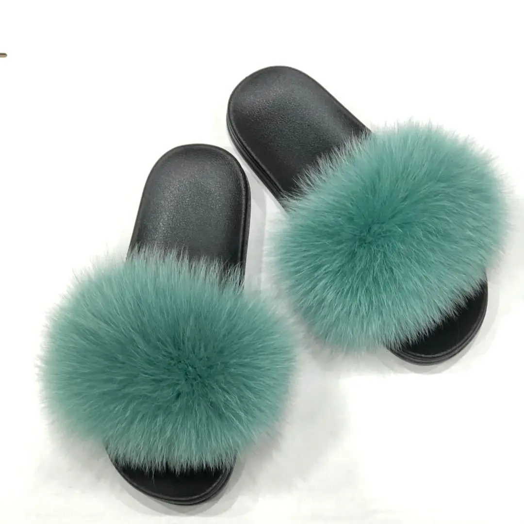

10301-SW101 summer iridescent candy color fur women's slippers sehe fashion, 45 colors