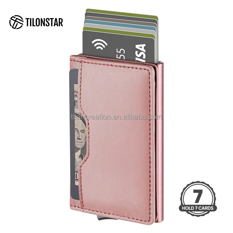 

Wholesale Custom Logo Smart Rfid Blocking Men's Wallet Leather Bifold Wallets Women Slim Wallets Card Holder