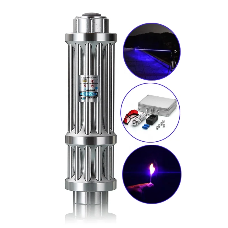 

Gatling powerful laser light 50000mw 445nm 450nm blue burning laser pointer with rechargeable battery