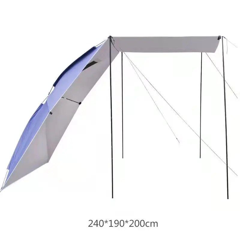 

Outdoor tailgate tent camping self-drive travel car travel equipment rain proof roof car canopy tent, Blue