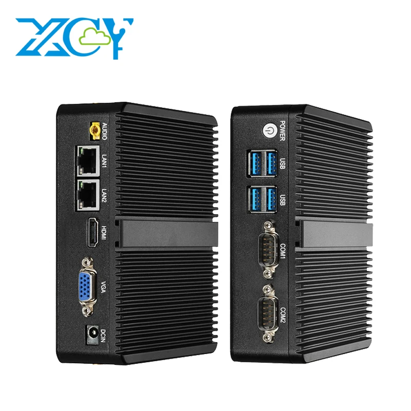 

XCY fanless mini pc core 4010U dual RS232 dual Ethernet industrial X86 mini desktop 12V