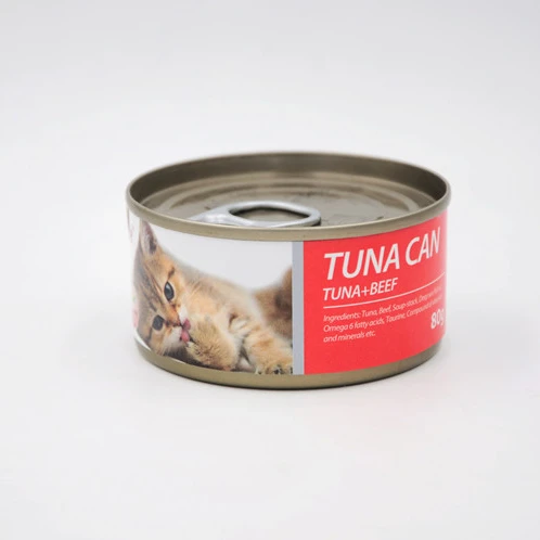 

Different Flavors Formula Tuna+Beef Can Canned Cat Food Wet, Red,blue,green,orange