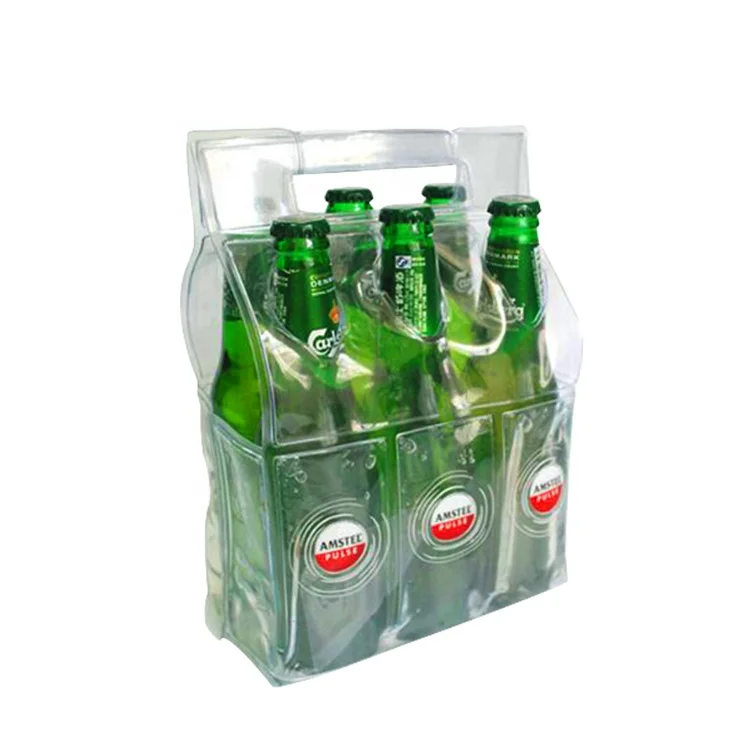 

Factory Supply Hot Selling Customized Reusable Portable PVC Ice Gel Beer Bottle Cooler