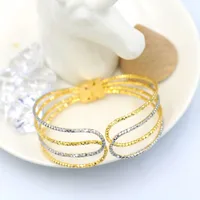 

JinXiuXing jewelry 24K gold double color fashion bangle