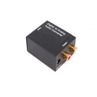 

Digital Optical Coaxial Toslink Spdif to RCA R/L audio Digital to Analog Audio Converter Black