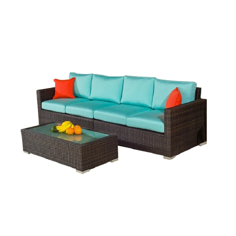 

leisure outdoor rattan sofa for bar & cafe