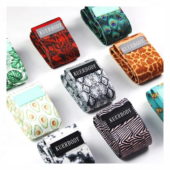 

2021 new design Workout Booty for Legs and Butt Exercise Hip circle fabric Resistance Bands, Customized