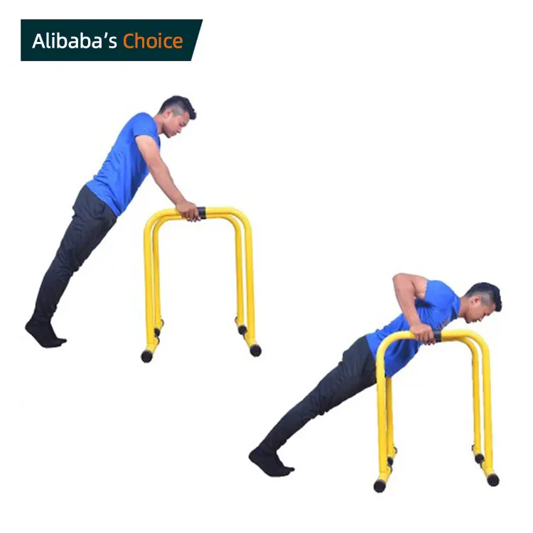 Yellow Adjustable Door Gym Horizontal Indoor Fitness Equipment Dip Bar