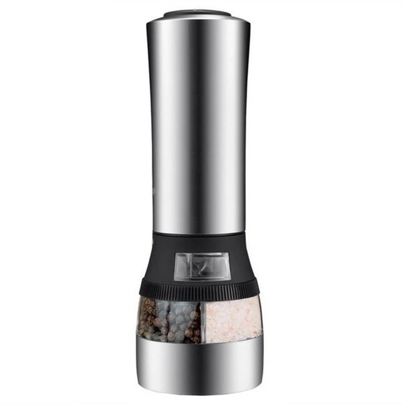 
2in1 Electric Salt and Pepper Grinder set gravity activated salt mills Battery Operated Automatic Pepper Mill 