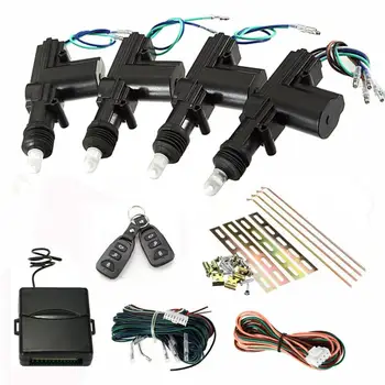 Car Lock Door Remote Control Keyless Entry System Locking Kit With 4