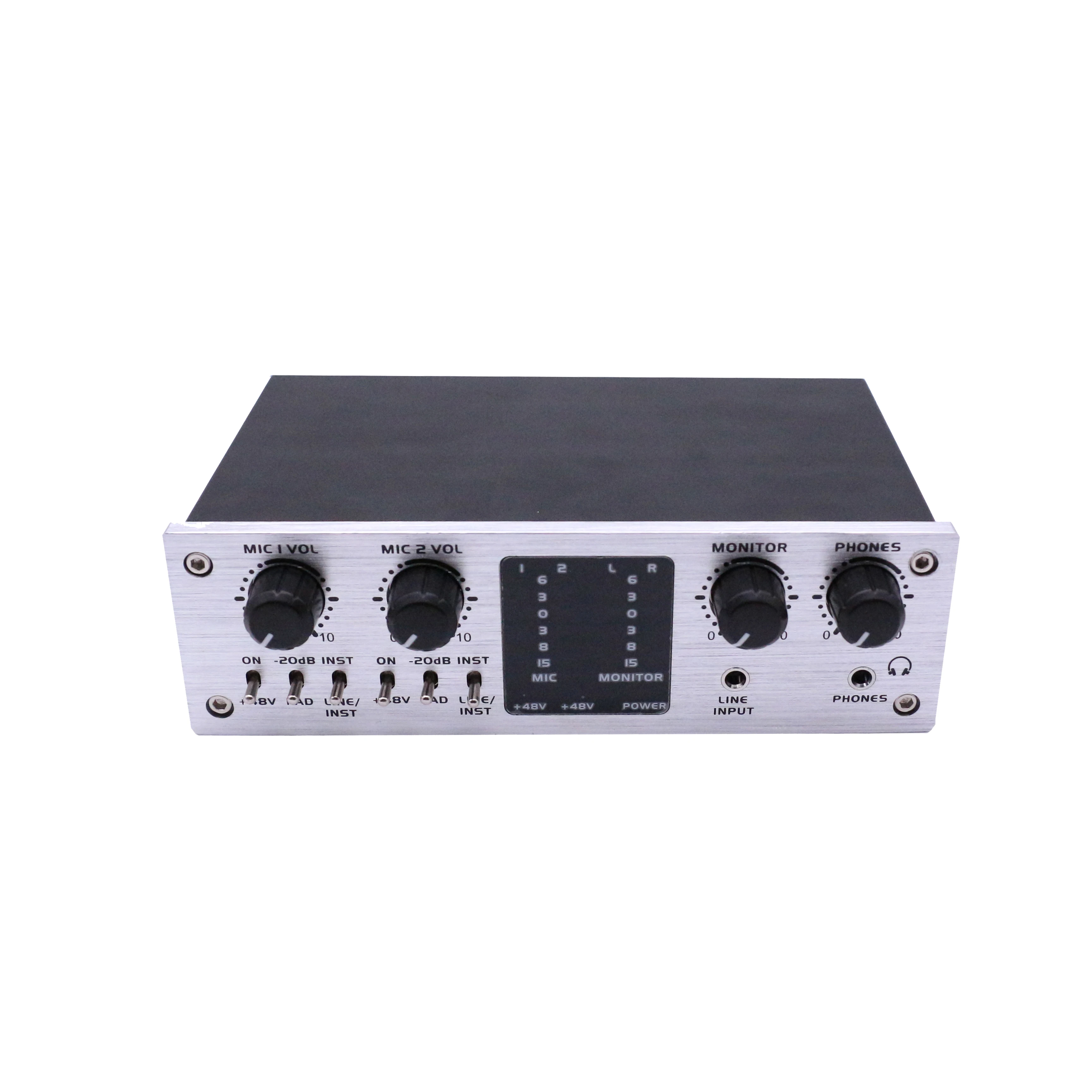 

SD-04 Professional Multi-function Interface USB External Audio Sound Card For Recording And Live Broadcast, Black