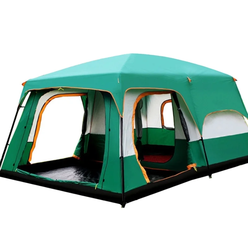 

High quality large family 8 10 12 persons waterproof tents Camping & Beach & Hiking& Outdoor& Sports, Dark green,blue,coffee,orange