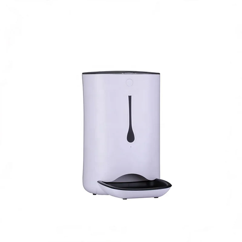 

LED Screen 8.8L Large Capacity Schedual Feeding Visual Bucket Voice Call Low Power Automatic Pet Feeder For Cats And Dogs, White