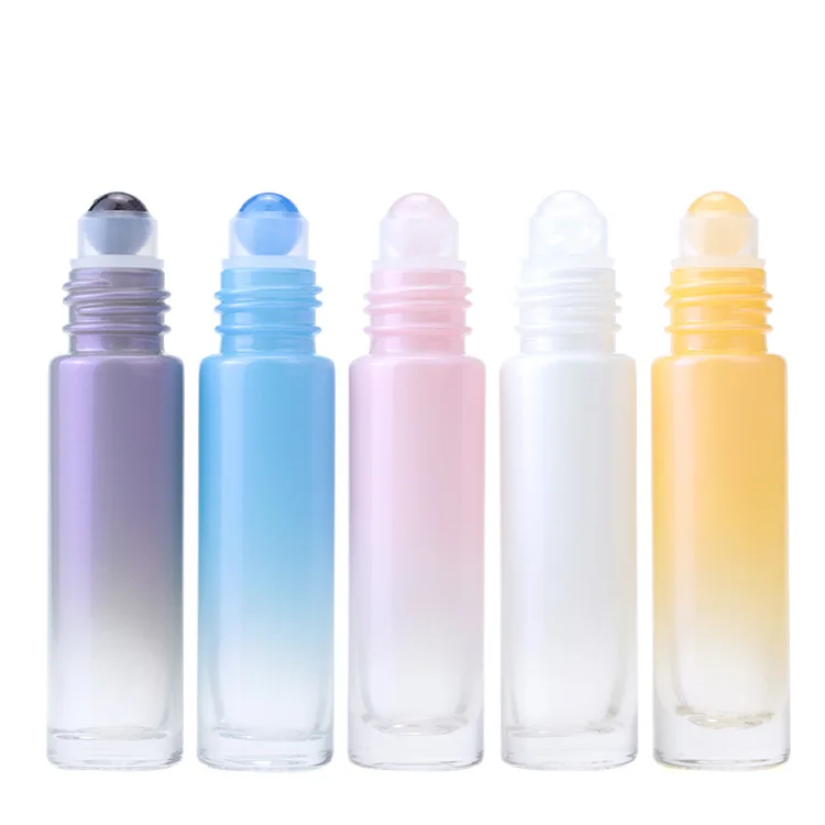 

10ml Colorful eco friendly essential oil perfume glass cute roll on bottles