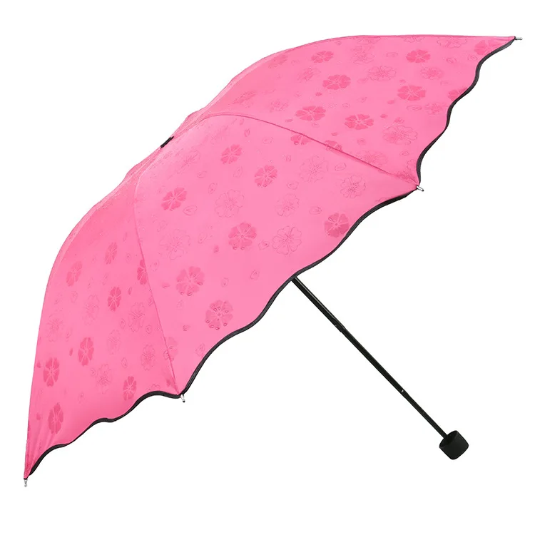 

Lotus side water flowering clear umbrella vinyl super anti-ultraviolet umbrella three folding umbrella