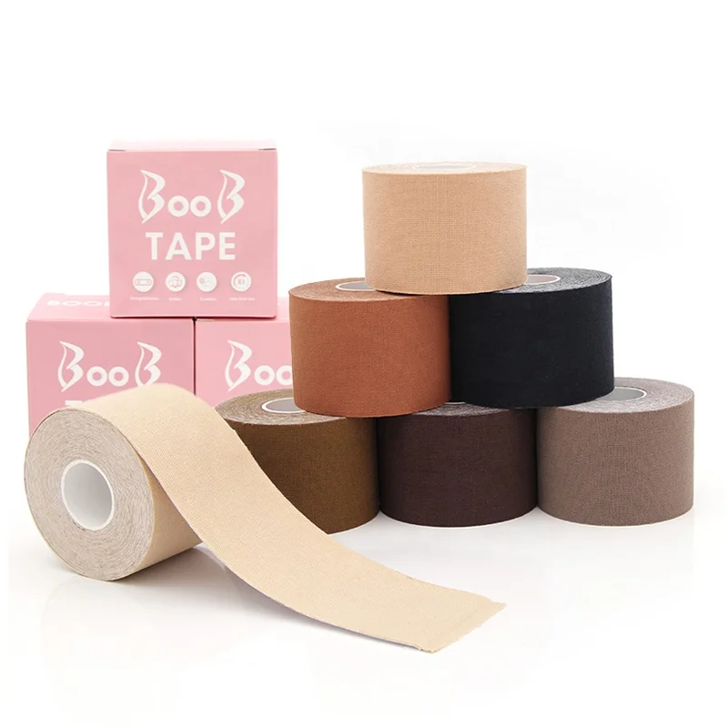 

Waterproof Boob Lift Push Up Tape Adhesive Breast Lift Boob Body Tape for wedding dress, Skin/new skin/tan/brown/black