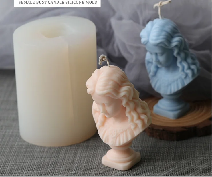 

LOVE'N Girls bust Candle Mold ins Korean style home furnishings incense candle DIY material handmade silicone