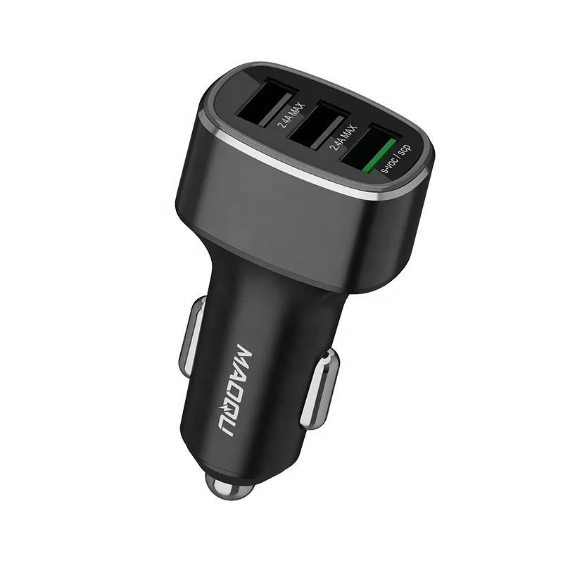 

One for Three Car Charger 65W 40W 22.5W Fast Charger For Huawei For iphone For Android Fast Flash Plug Charge, Black,gray