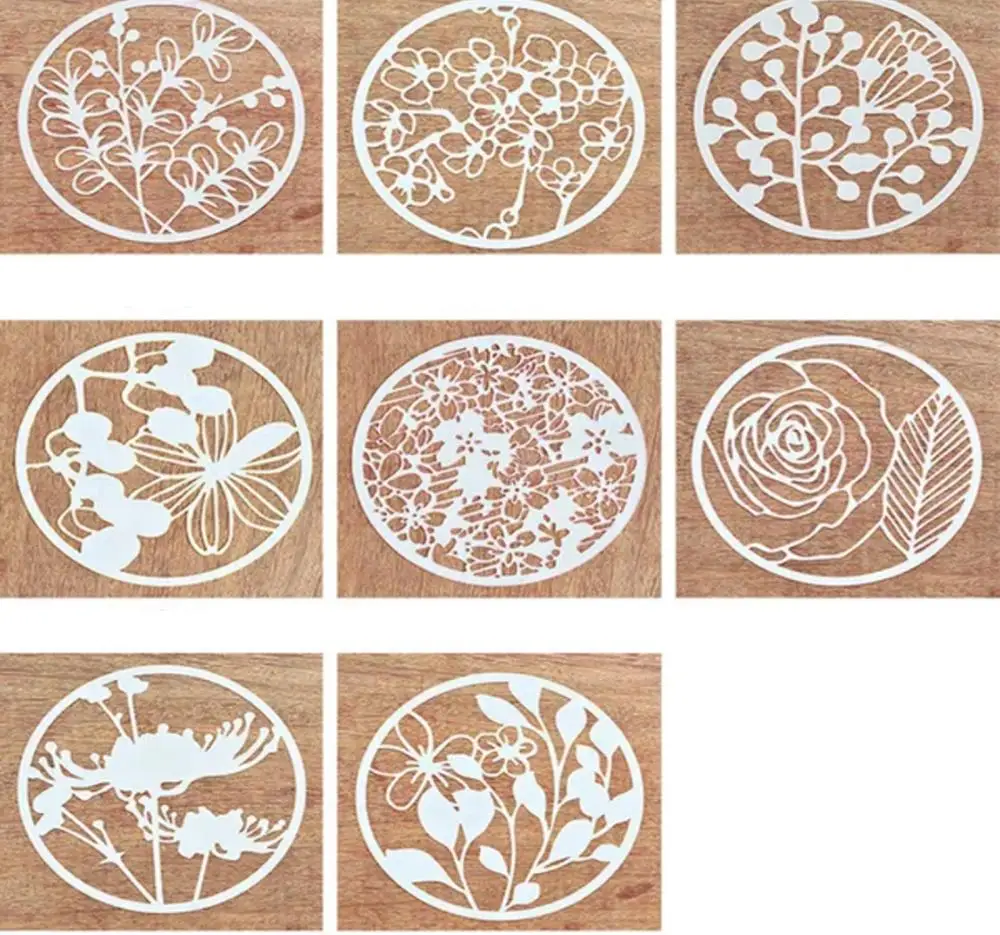 
DIY painting craft art template ,reusable plastic stencil for scrapbooking embossing stamping album card 