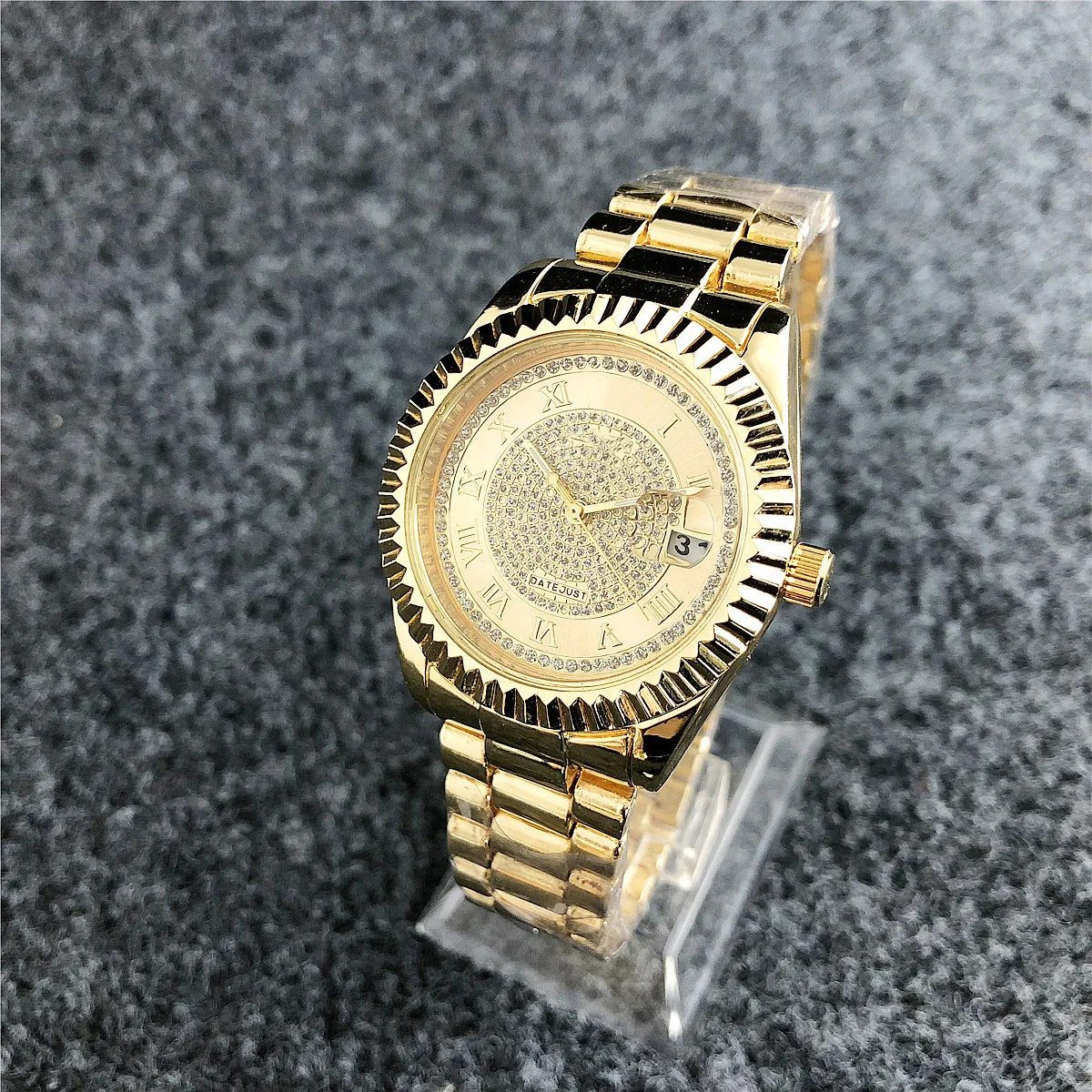 

China Manufactory watches men waterproof hand wristwatch wholesales wristwatches watch for women luxury classic design, Gold