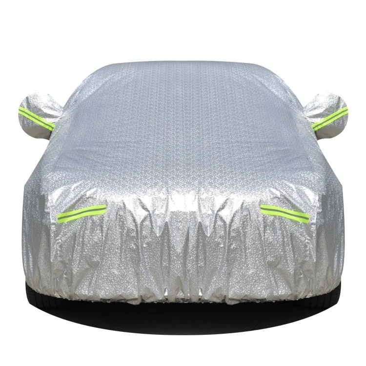 
Top Quality UV Protection Driver-Side Zippered Opening Waterproof Dustproof PEVA Car Park Cover 
