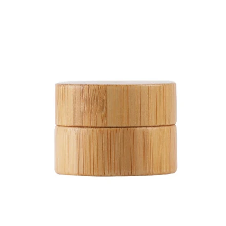

5g lipscrub container cosmetic cream bamboo jar stackable