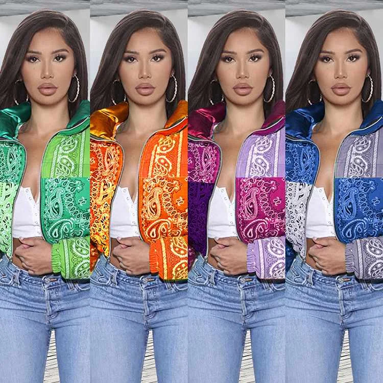 

Women's Plus Size Puffer Cotton Jacket Winter Coat Women Ladies Winter Coats Warm Fashion Clothes Down Jacket